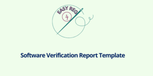 Software Verification Report Template