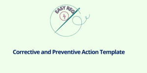 Corrective and Preventive Action Template
