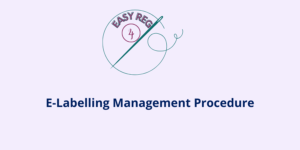 E-Labelling Management Procedure