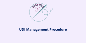 UDI Management Procedure