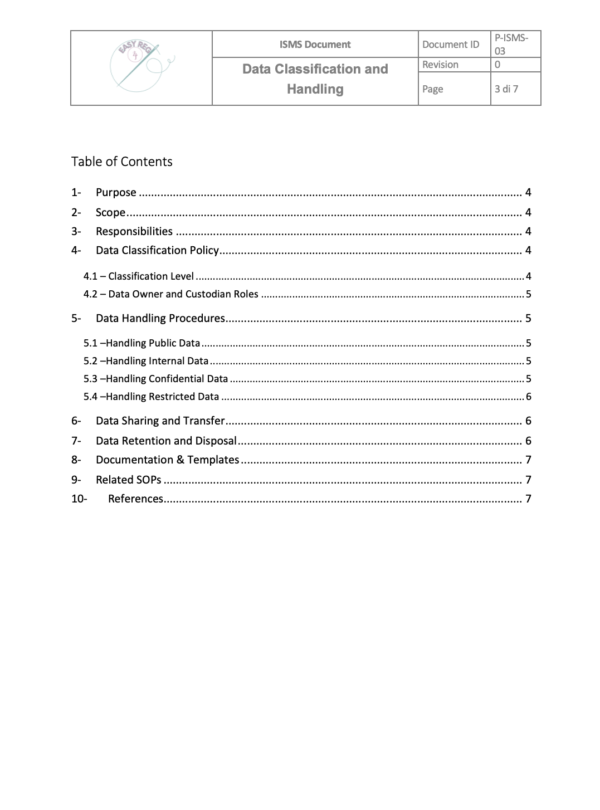 Data Classification and Handling Procedure - Image 2