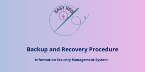 Backup and Recovery Procedure