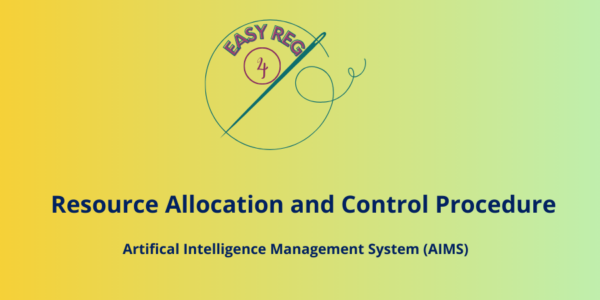 Resource Allocation and Control SOP