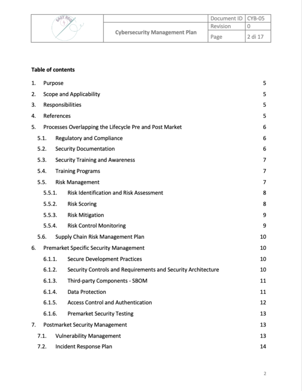 Cybersecurity Management Plan Template - Image 2