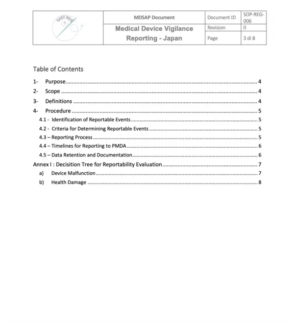 Medical Device Vigilance Reporting - Japan - Image 2