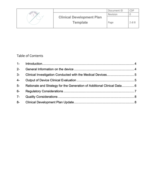 Clinical Development Plan Template - Image 2